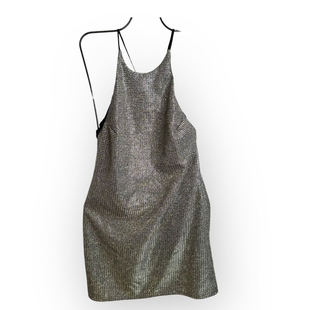 Free People Silver Mini Dress 2